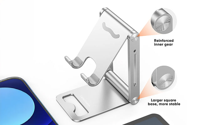 Evaluating Phone Stands: The Case for Aluminum Foldable Cell Phone Stands CableCreation Evaluating Phone Stands: The Case for Aluminum Foldable Cell Phone Stands CableCreation