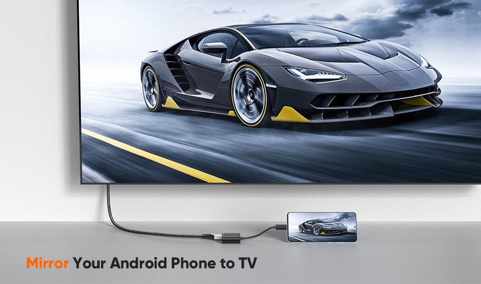 Hovedgade tendens Gør det ikke How to Mirror Your Android Phone to TV via HDMI cable | CableCreation
