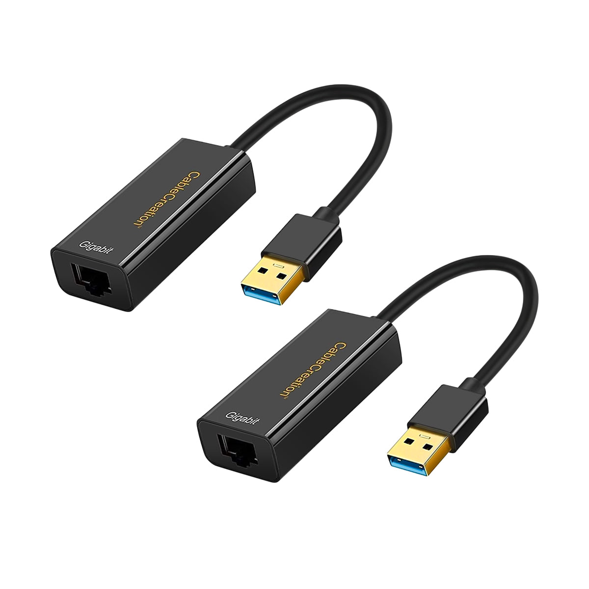 Adaptateur USB 2.0 type C au réseau Ethernet RJ45 10/100 avec concentrateur  3 ports USB de type A