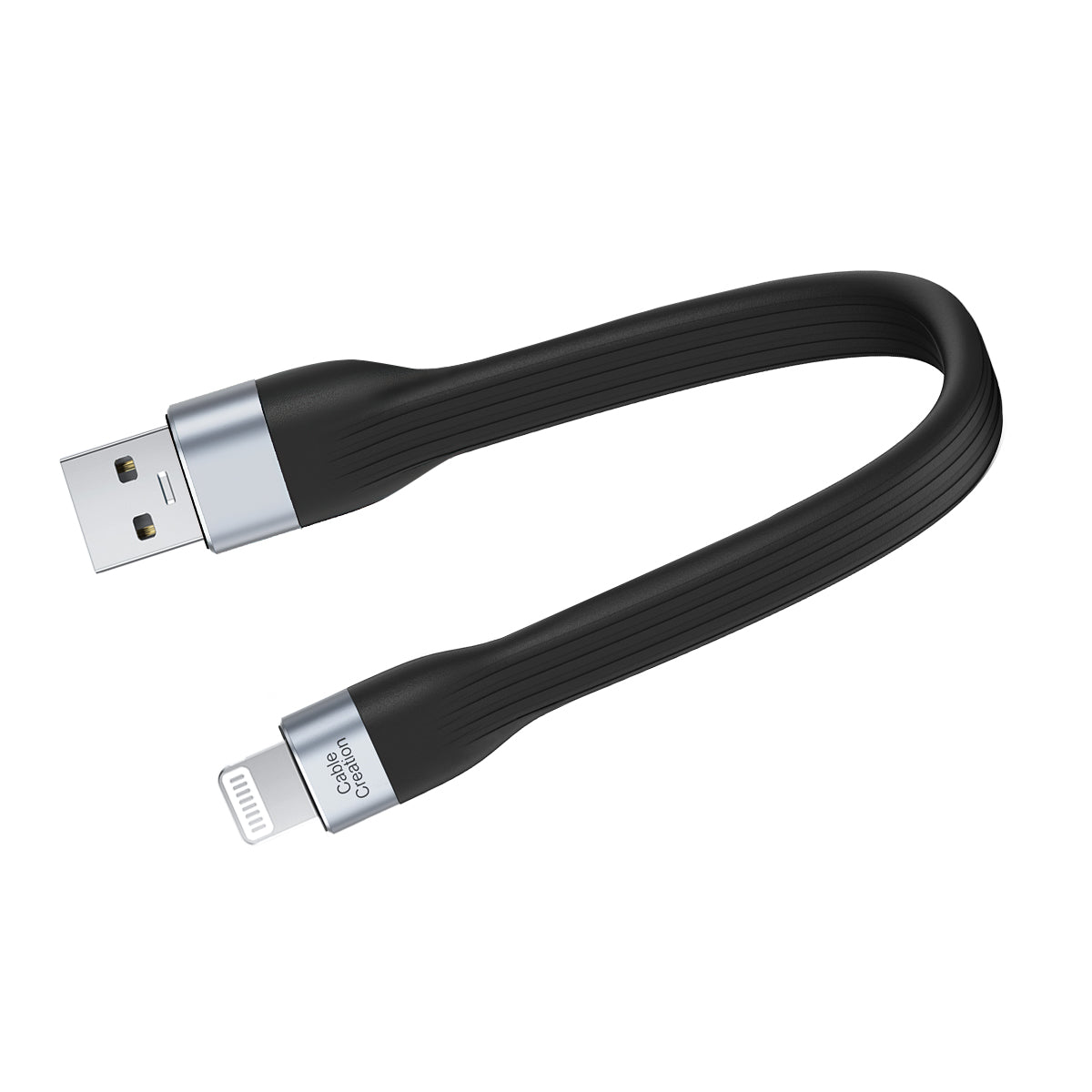 Short USB A lightning cable