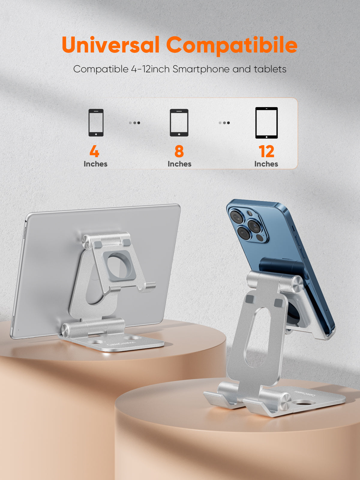 desk stand compatibile with 4-12 inch phone and tablets
