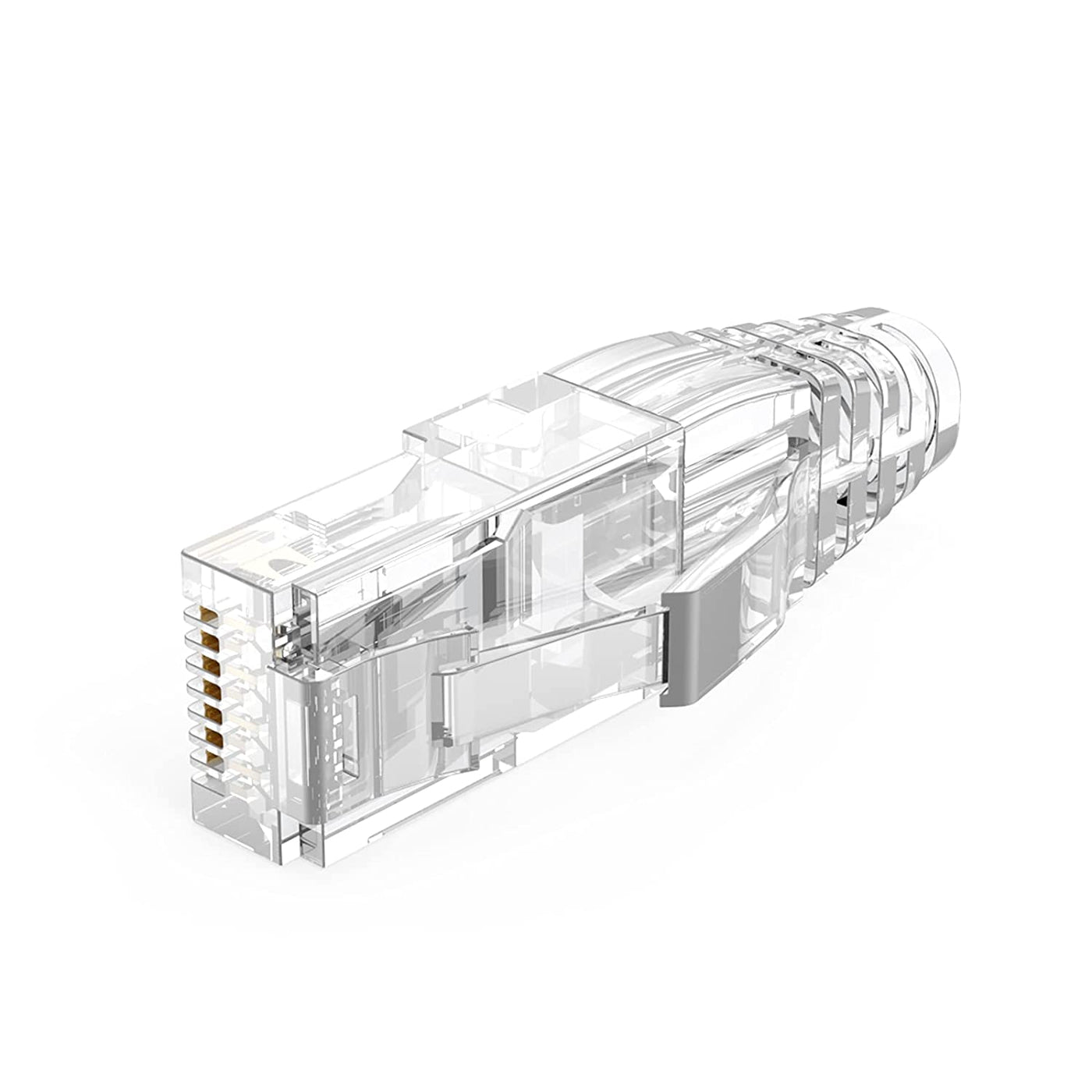 ▷ Connection CRJ-4100 Funda 100 Conectores RJ45 CAT6 Blindado 50µ