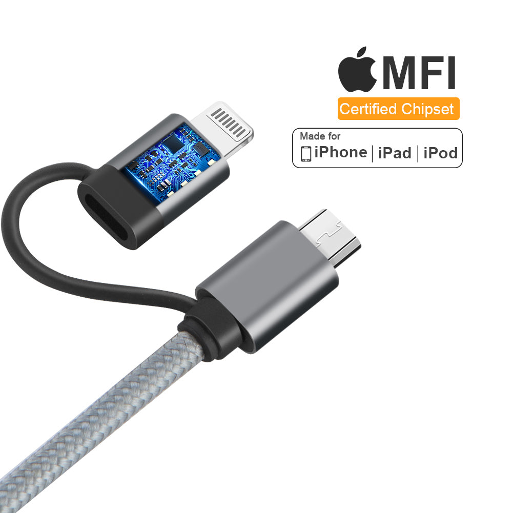 Apple Certified 2 in 1 Cable