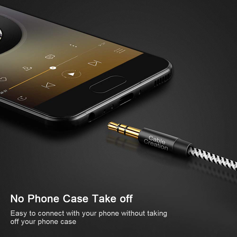 Case friendly 3.5mm aux cable