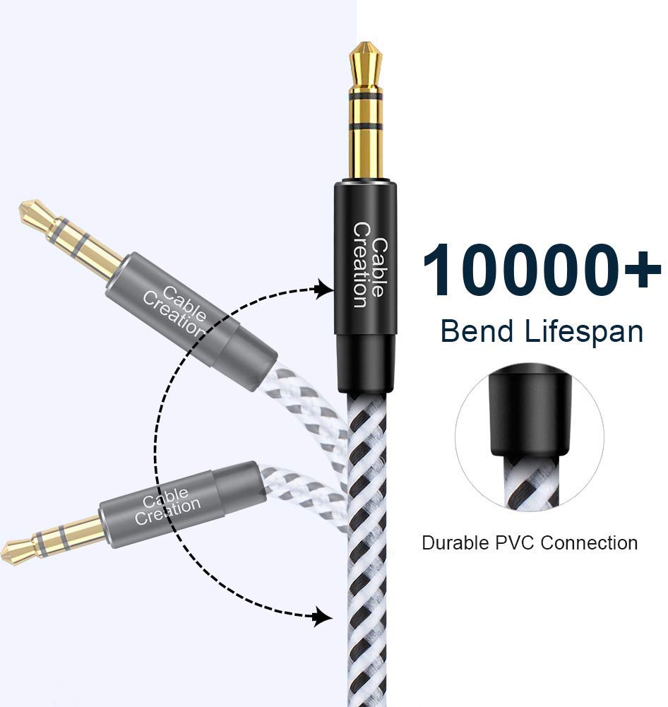 Car Audio Aux Cable, 3.5mm Male To Male Auxiliary Cable, Nylon Car Audio Aux Cable, 3.5mm Male To Male Auxiliary Cable, Nylon