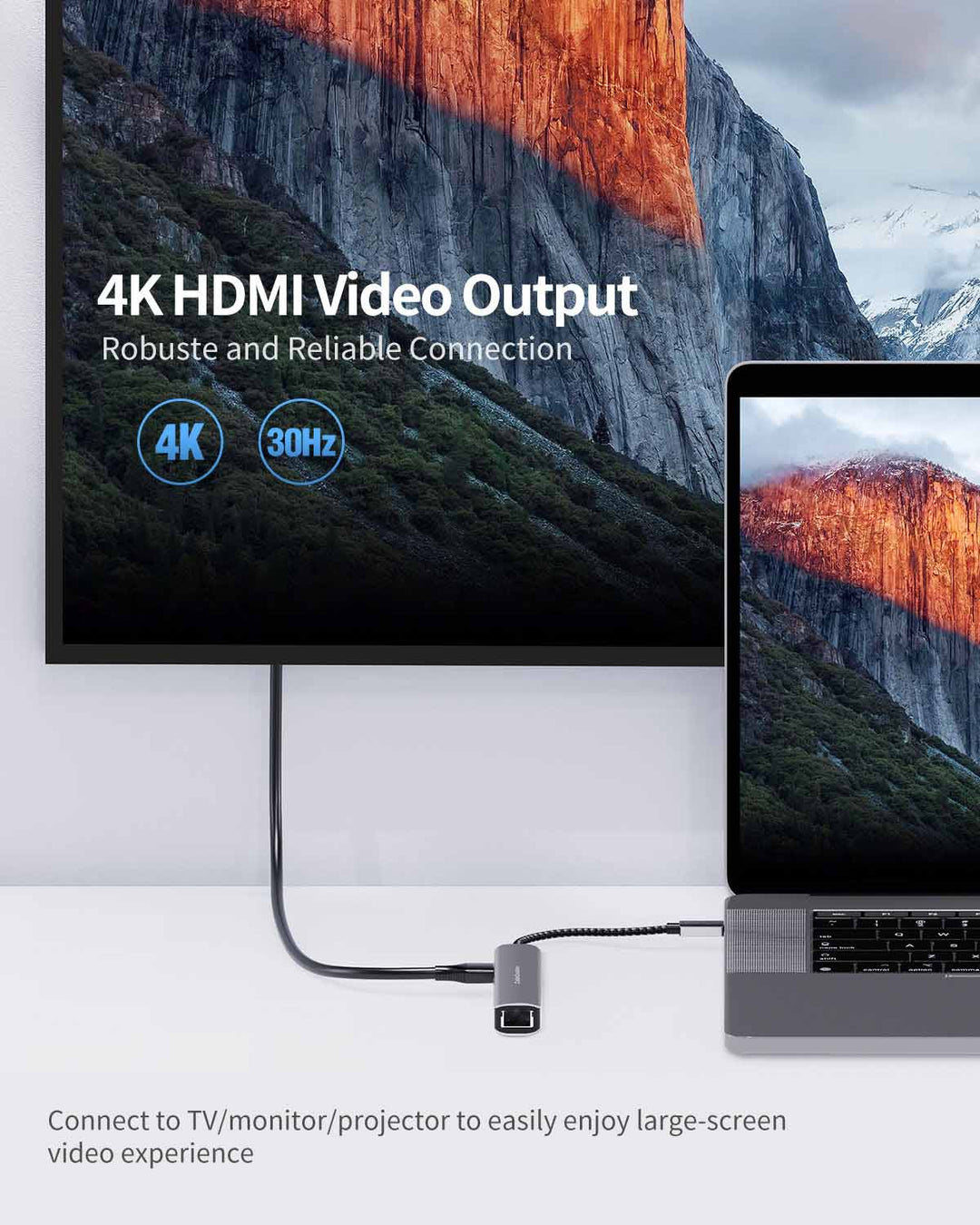 Laptop Extender Portable USB Adapter Mini USB 3.0 Hub - 3 Port Splitter ...