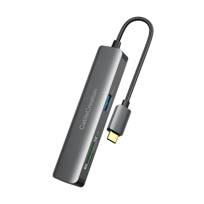 HUB Lecteur carte 5 en 1-USB 3.0 vers USB-C pour Apple MacBook