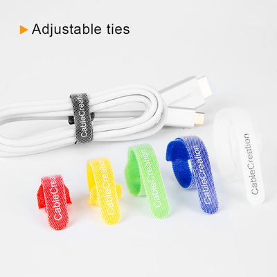 adjustable multi-colored cable ties