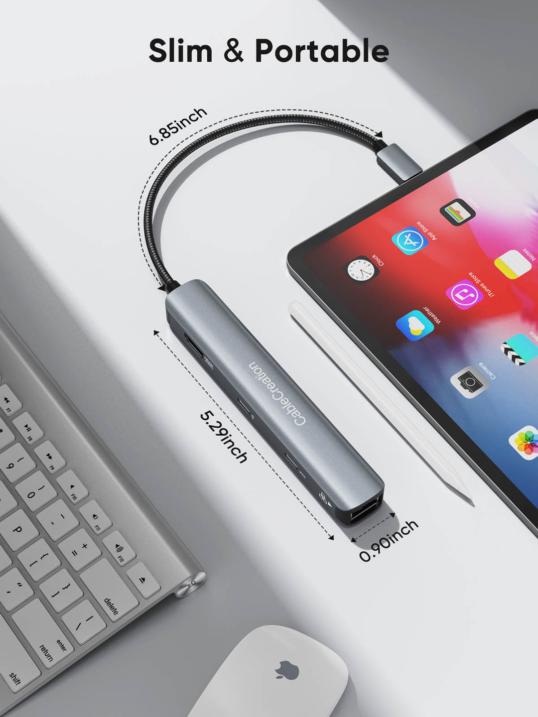 6 in 1 Multi USB C Adapter With Ethernet | CableCreation