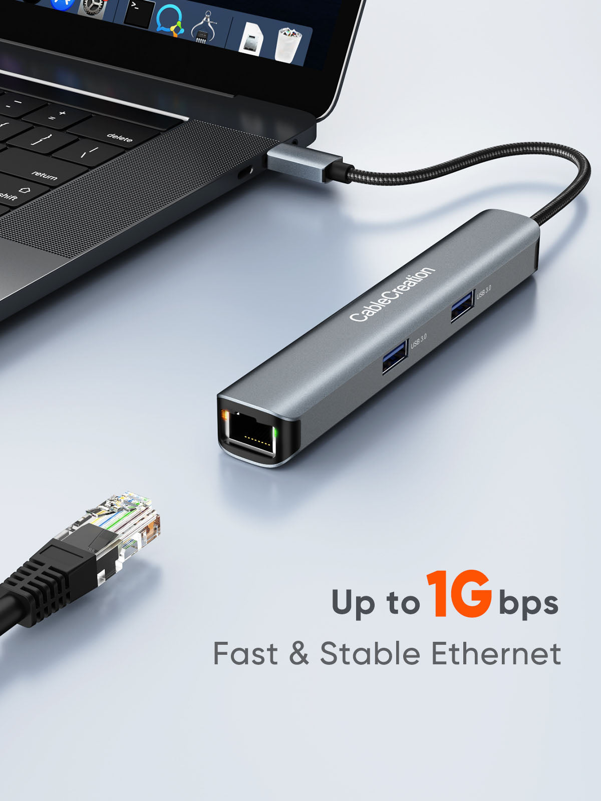 stable and faster usb c ethernet hub