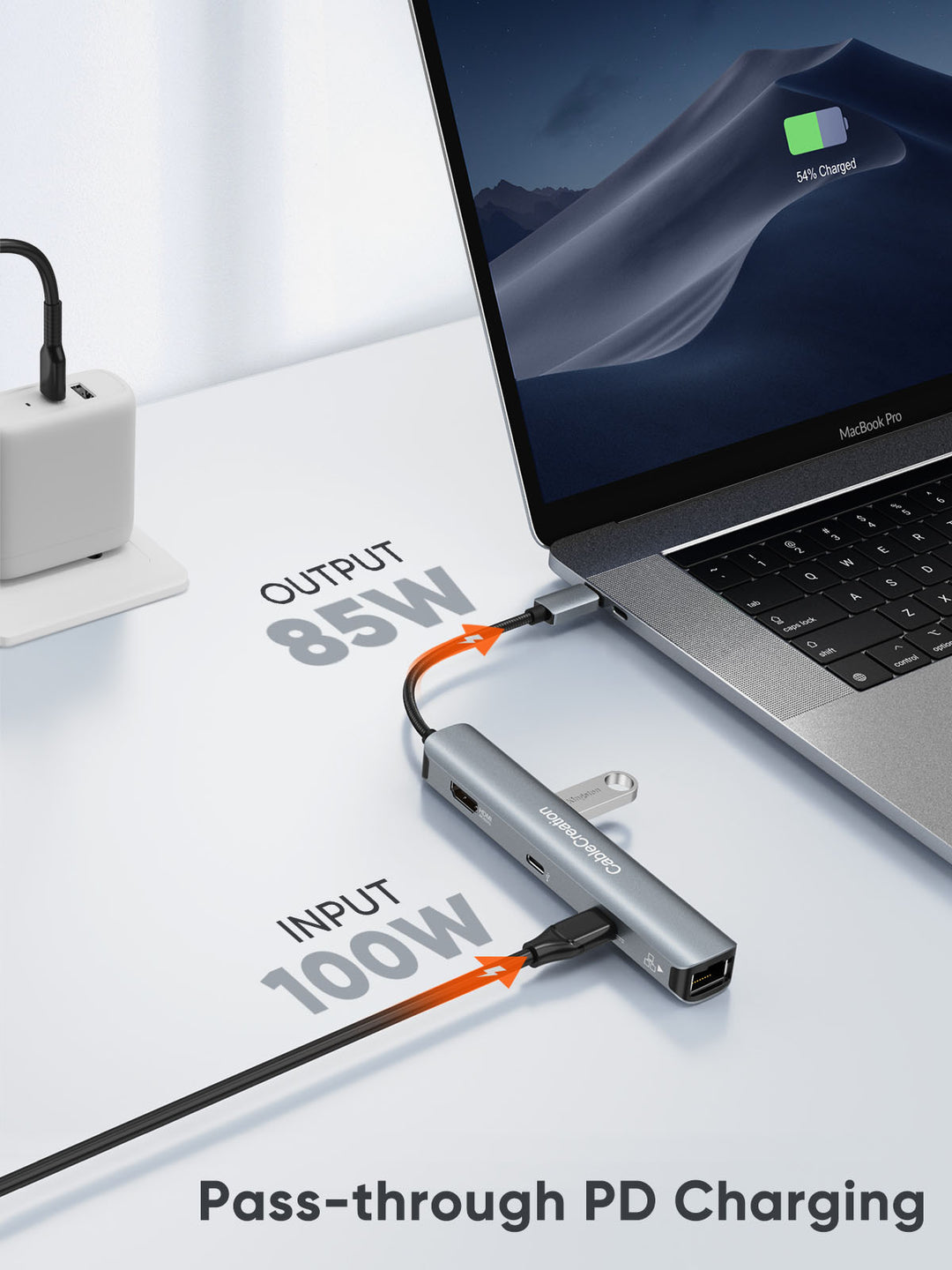 CableCreation USBハブ CD0787 CableCreation 7-in-1 USB C Hub Multiport Adapter, USB Type C to 4K