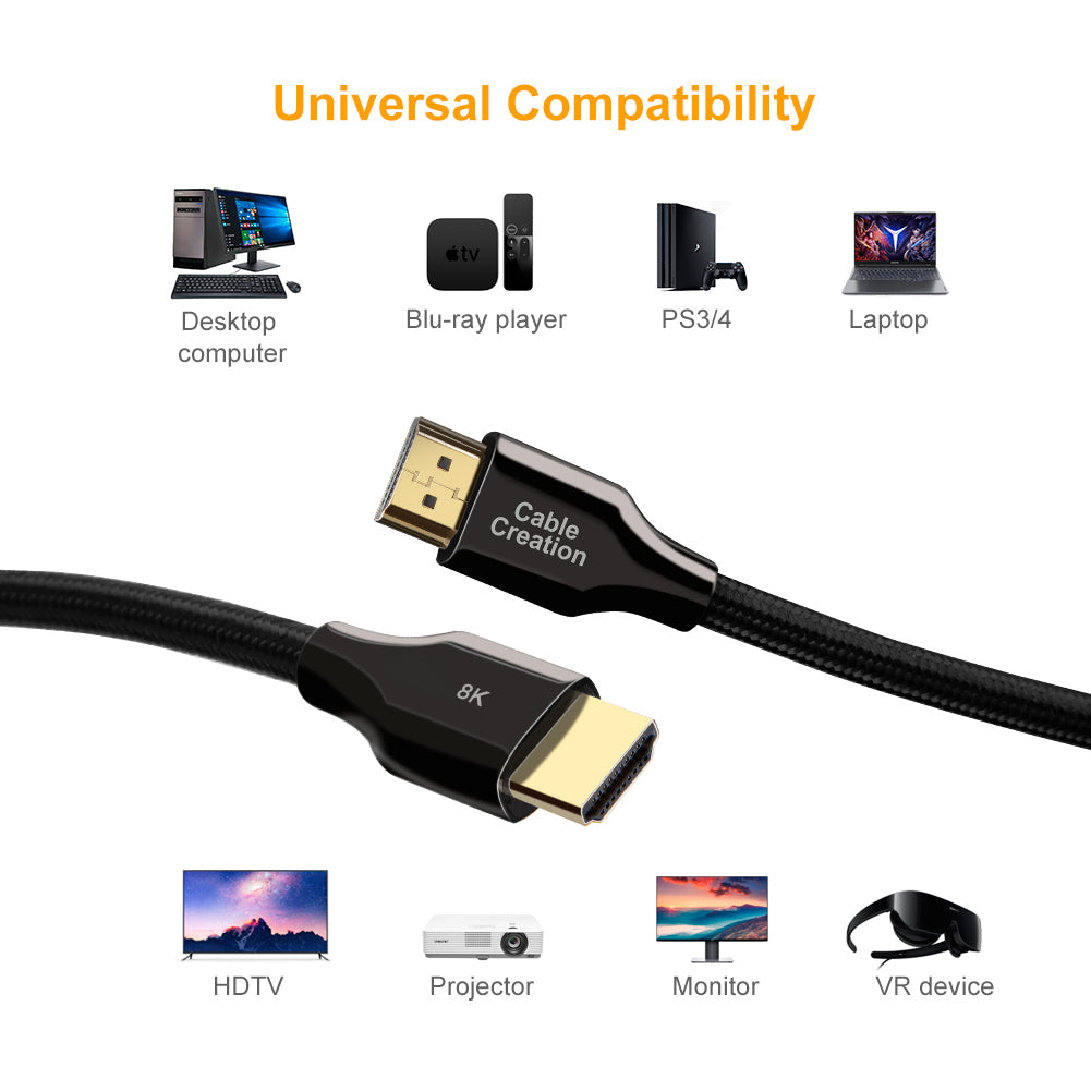 HDMI 2.1 CABLE Compatible with VR Devices
