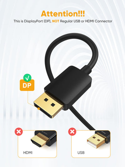 CableCreation Adaptateur HDMI vers DisplayPort avec alimentation