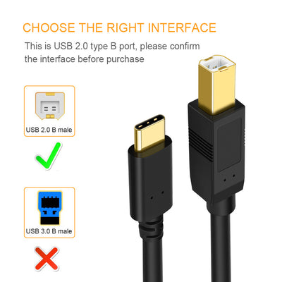 type c to usb 2.0 b cable
