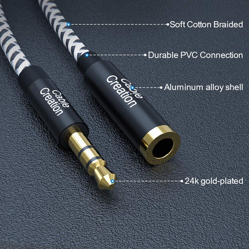 3.5mm Male to Female Stereo Audio Cable