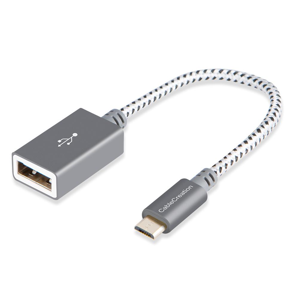 Micro USB Male to USB Female Adapter – CableCreation