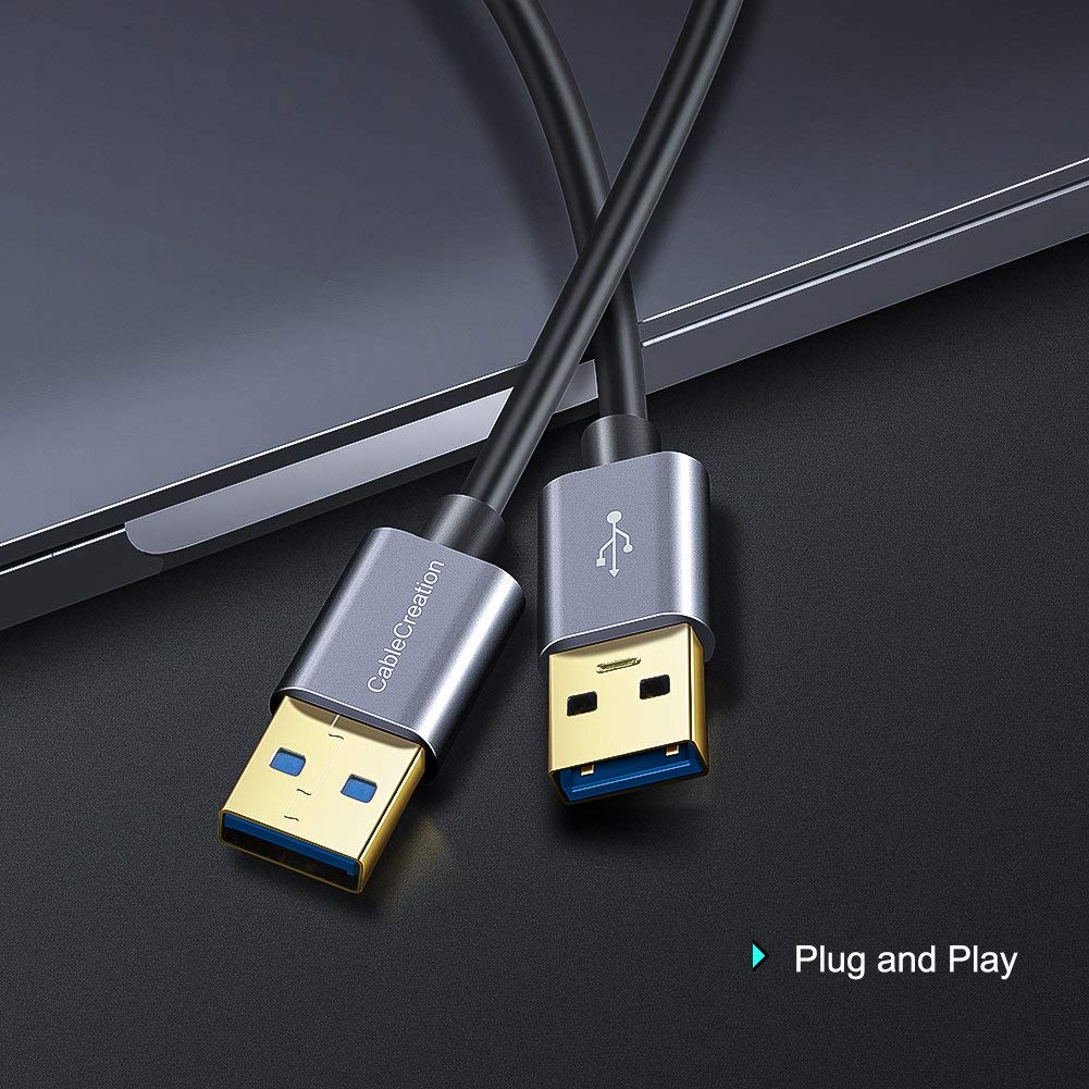Short USB to USB Cable 1.6ft