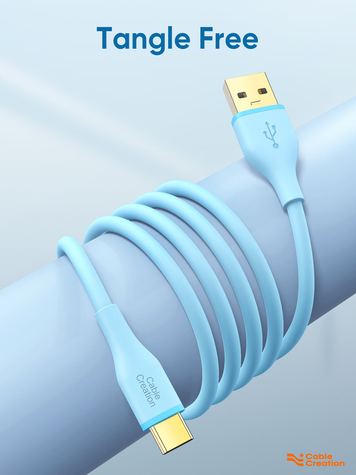 Câble en silicone USB-C vers Lightning doux au toucher