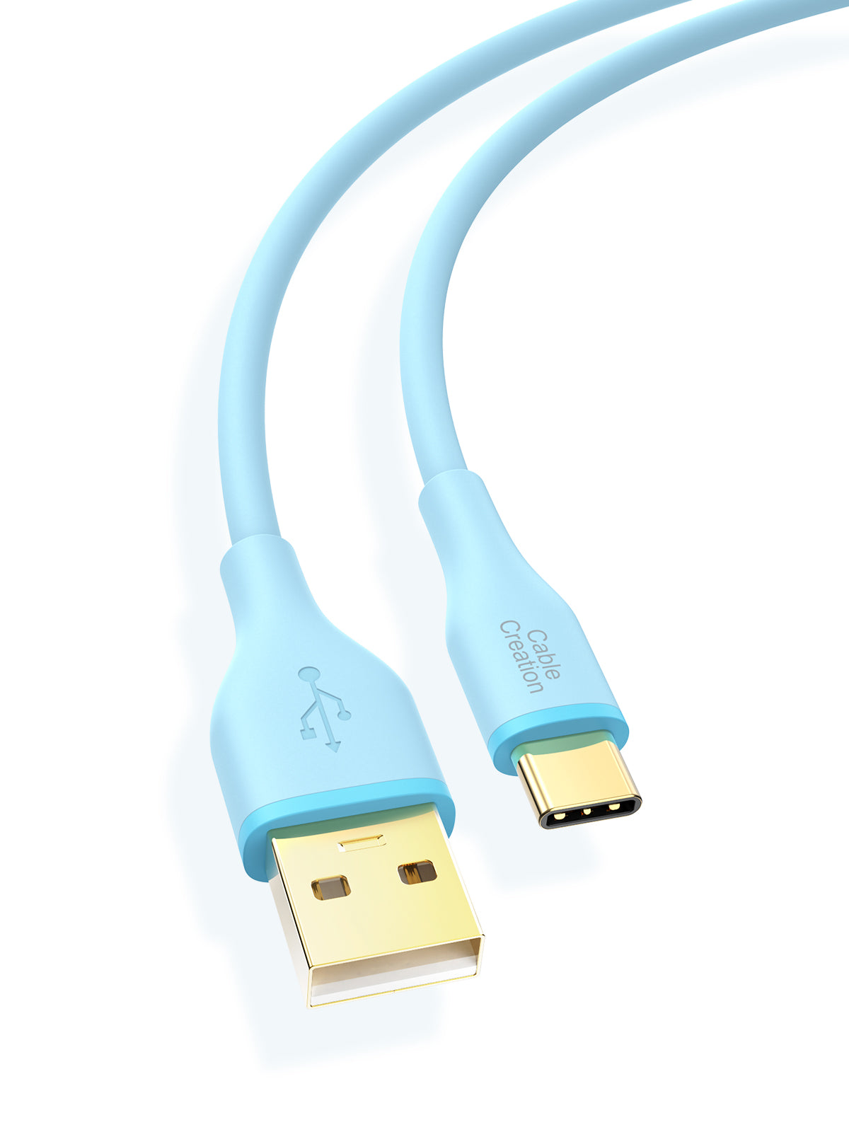CableCreation Cable USB C a USB corto de 0.8 pies, duradero USB C a A,  cable USB C corto de carga rápida 3A 480Mbps de datos USB a tipo C para  Power