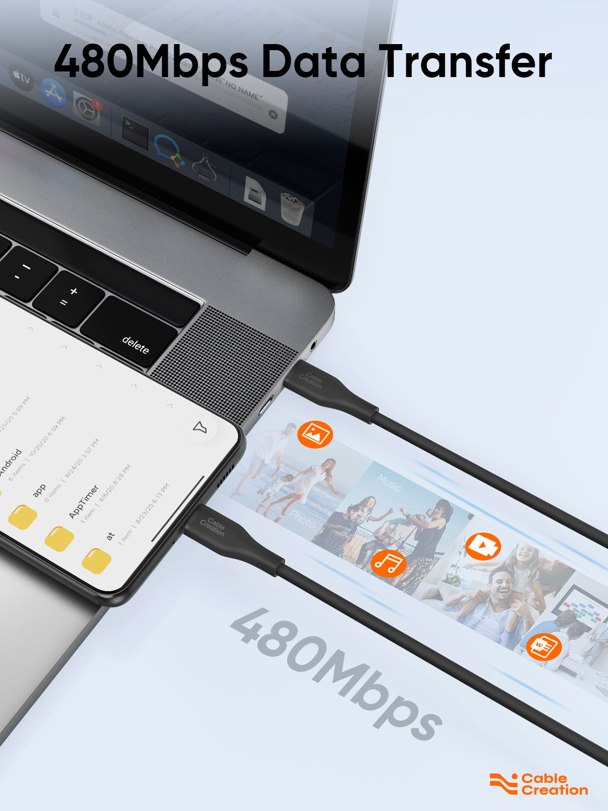 usb c cable charge data transfer