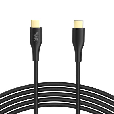 Soft Silicone USB C to USB C Cable 6FT/60W