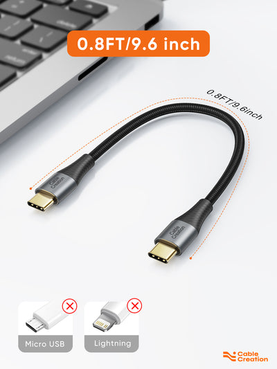 short usb c to usb c cable