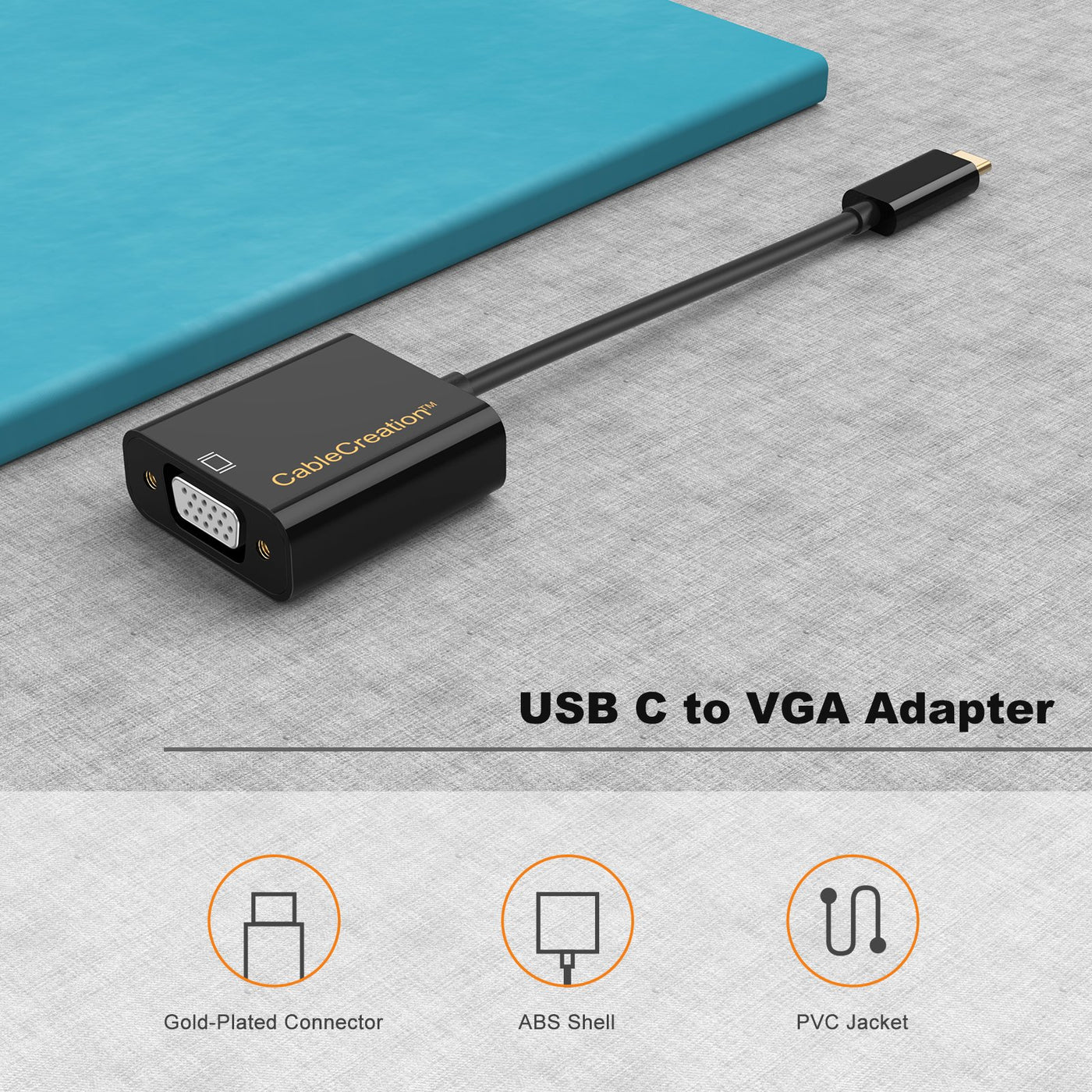 USBC to VGA Adapter 1080P@60Hz