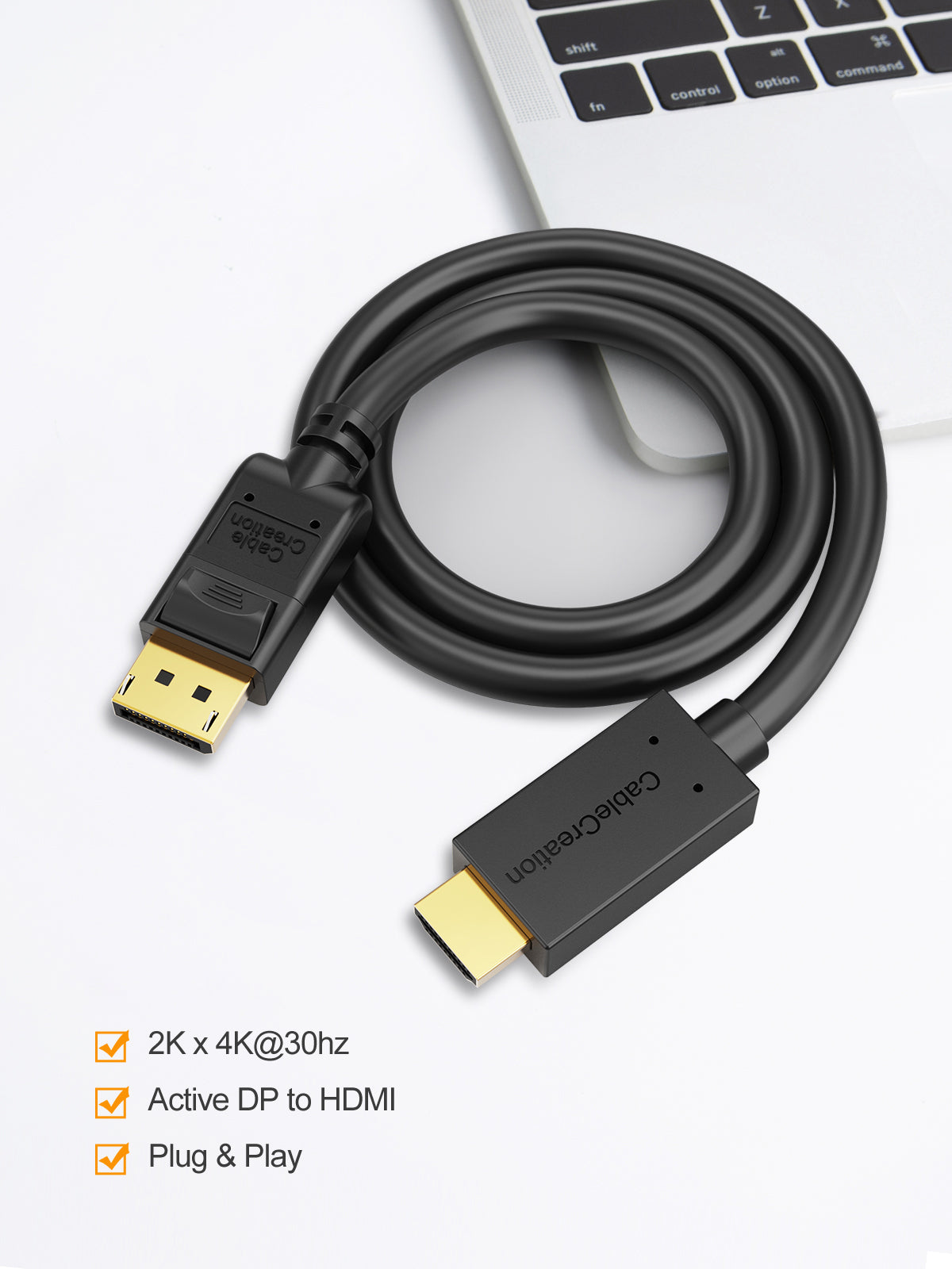 DisplayPort to HDMI Cable 4K@30Hz