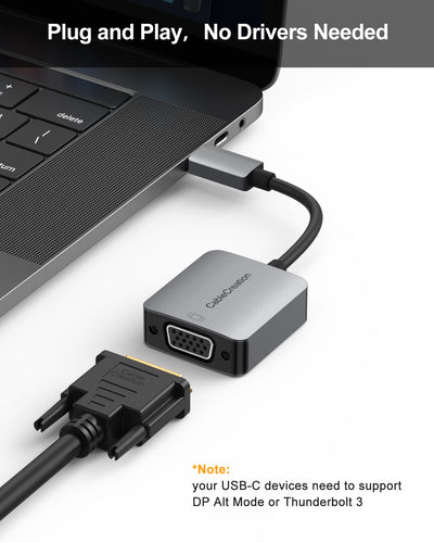 usb c to vga adapter not working