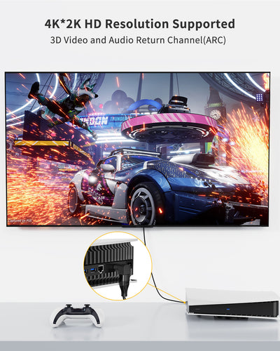 2 Pack HDMI Adapter Male to Female