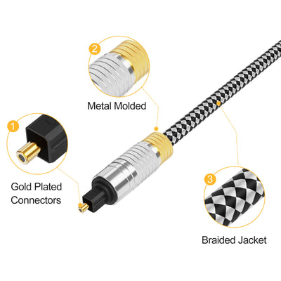 gold plated Toslink Optical Audio cable
