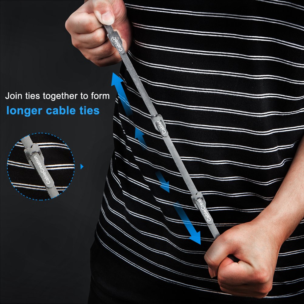 join tie together to form longer cable tie