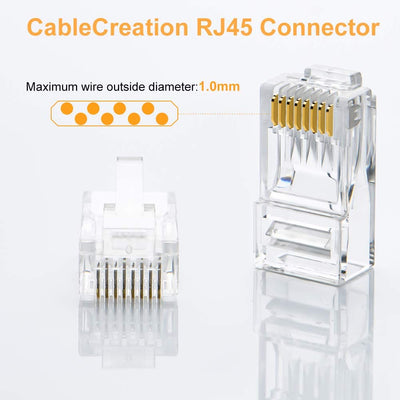 max wire outside diameter of rj45 connector