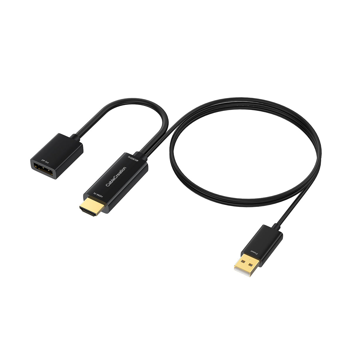 HDMI to DisplayPort Adapter with USB Power | CableCreation