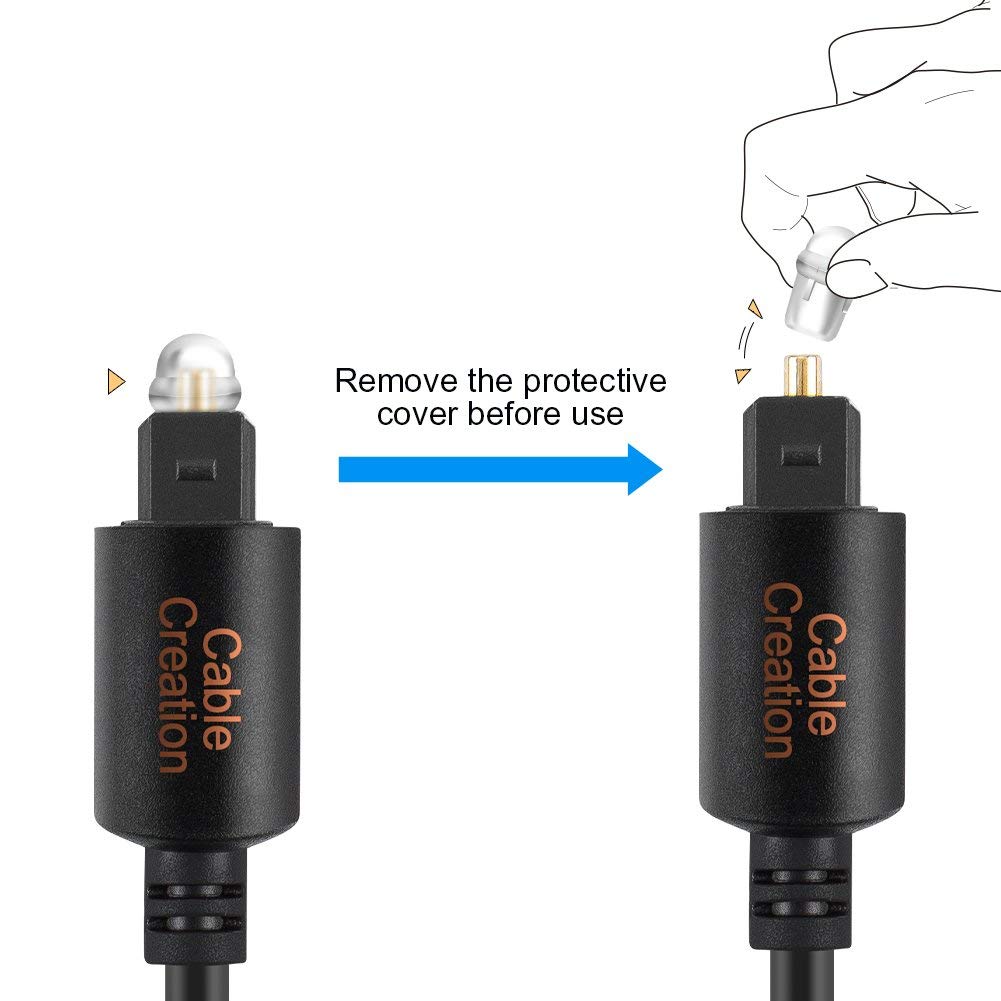 50ft TOSLINK Digital Optical Audio Cable - SPDIF For Dolby DTS-HD Surround Sound Systems
