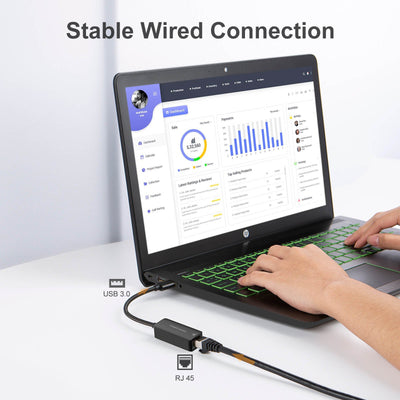 how to connect ethernet adapter to laptop