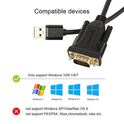 usb to vga cable compatible with windows10