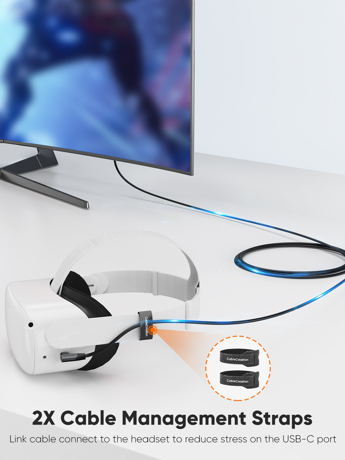 USB 3.1 to Type C VR Link Cable for Oculus Quest