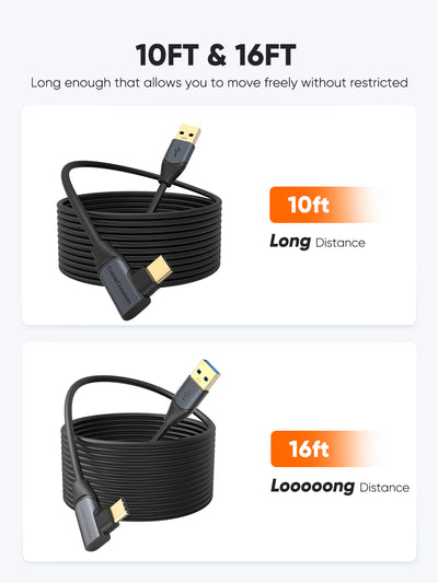 USB 3.1 to Type C VR Link Cable for Oculus Quest